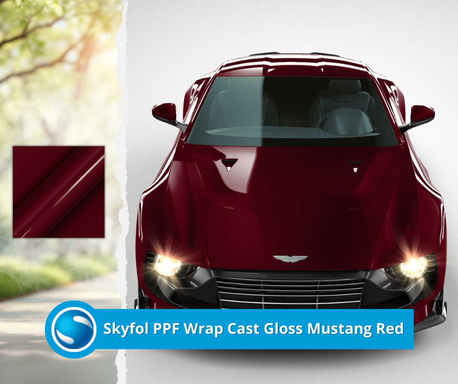 SKYFOL PPF WRAP Cast Gloss Mustang Red 1,52x18M - Slika 2