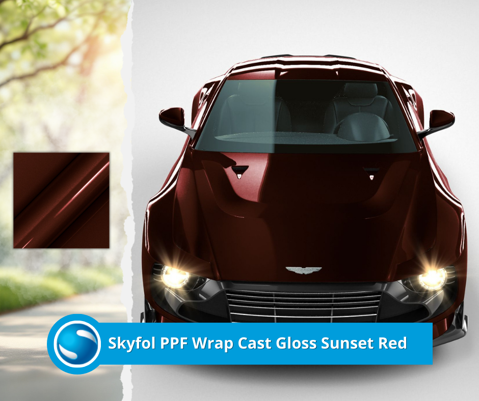 SKYFOL PPF WRAP Cast Gloss Sunset Red 1,52x18M - Slika 2